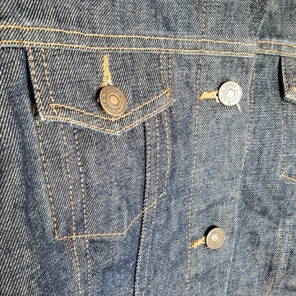 Akiabara Dark Wash Rigid Cotton Denim Jacket 4 - Picture 2 of 9